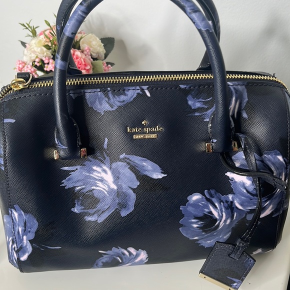 kate spade Bags Kate Spade New York Bowling Ball Crossbody In Navy Floral Pattern Poshmark
